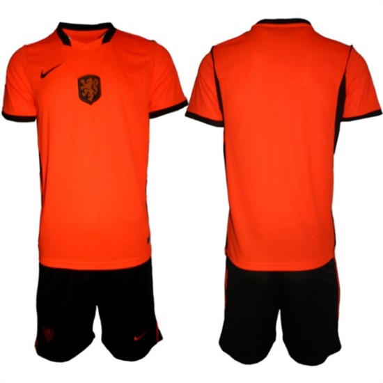 Men's Netherlands Custom Orange 2026 Stadium Home Soccer Jersey Suit