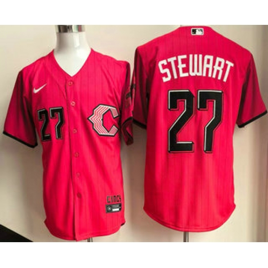Men's Cincinnati Reds #27 Sal Stewart Red 2026 City Connect Stadium Jersey - Ujersey
