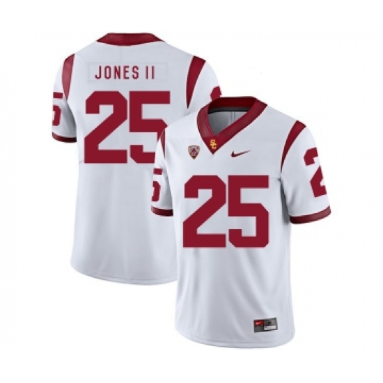USC Trojans 25 Ronald Jones II White College Football Jersey - Ujersey