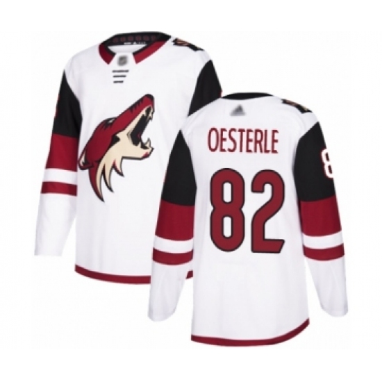Youth Arizona Coyotes #82 Jordan Oesterle Authentic White Away Hockey Jersey - Ujersey