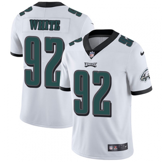 Men's Nike Philadelphia Eagles #92 Reggie White White Vapor Untouchable Limited Player NFL Jersey - Ujersey