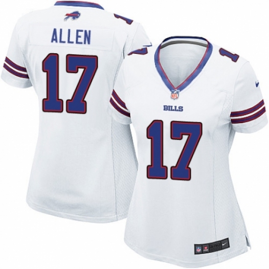 Women's Nike Buffalo Bills #17 Josh Allen Game White NFL Jersey - Ujersey