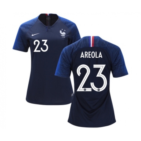 Women's France #23 Areola Home Soccer Country Jersey