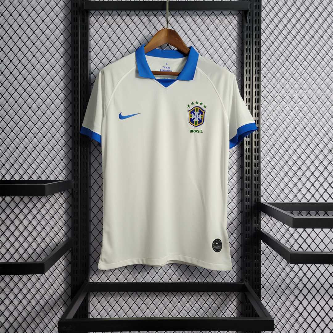 Brazil Retro Jersey Custom Home Soccer Jersey 2019