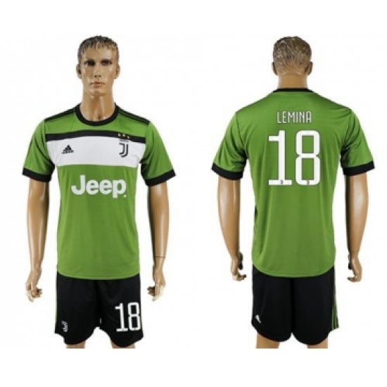 Juventus #18 Lemina SEC Away Soccer Club Jersey