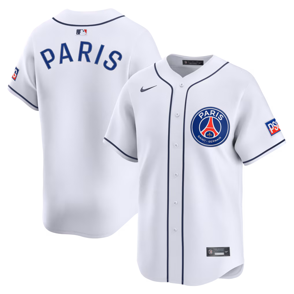 Men's Paris Saint-Germain  Nike White 2025 Soccer x MLB Limited Jersey - Ujersey NHL