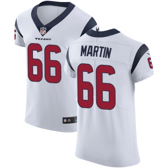 Men's Nike Houston Texans #66 Nick Martin White Vapor Untouchable Elite Player NFL Jersey - Ujersey