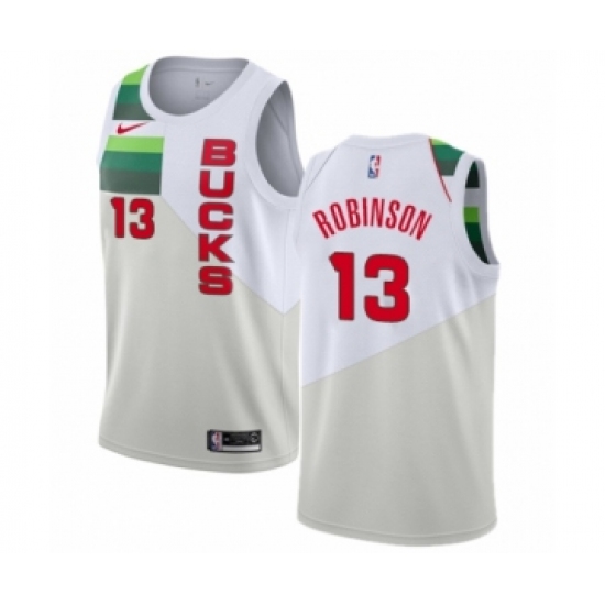 Women's Nike Milwaukee Bucks #13 Glenn Robinson White Swingman Jersey - Earned Edition - Ujersey
