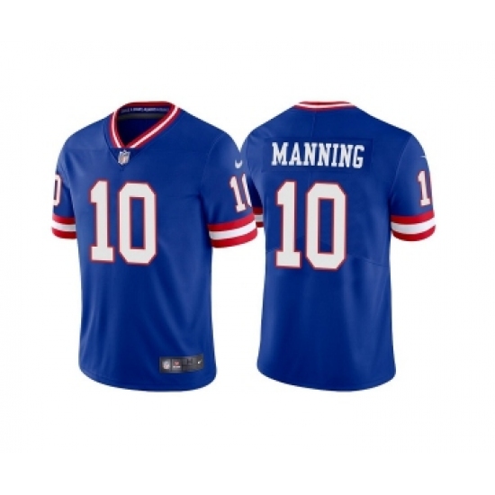 Men's New York Giants #10 Eli Manning Royal Vapor Untouchable Limited Stitched Jersey - Ujersey