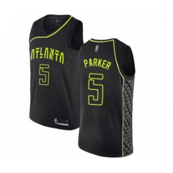 Women's Atlanta Hawks #5 Jabari Parker Swingman Black Basketball Jersey - City Edition - Ujersey