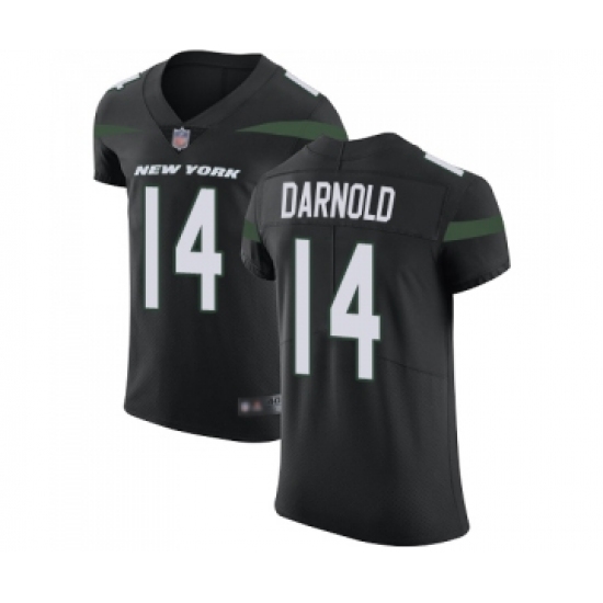 Men's New York Jets #14 Sam Darnold Black Alternate Vapor Untouchable Elite Player Football Jersey - Ujersey