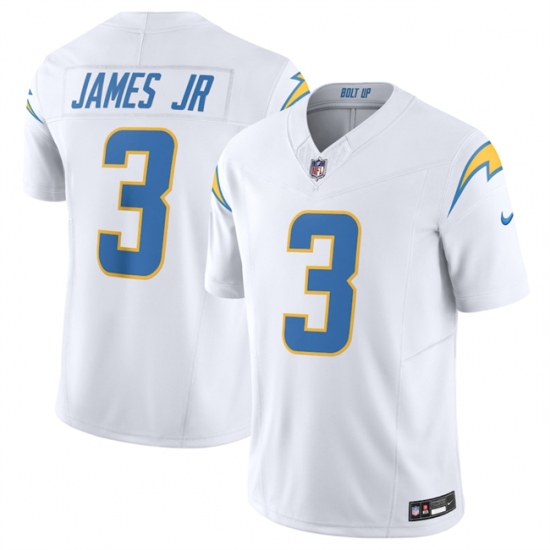 Men's Los Angeles Chargers #3 Derwin James Jr. White 2025 F.U.S.E. Vapor Untouchable Limited Football Stitched Jersey - Ujersey