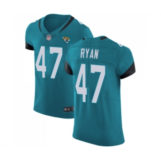 Men's Jacksonville Jaguars #47 Jake Ryan Teal Green Alternate Vapor Untouchable Elite Player Football Jersey - Ujersey