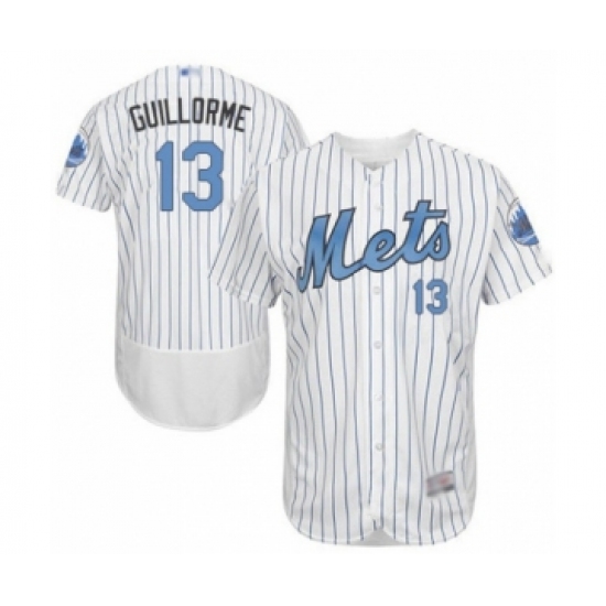 Men's New York Mets #13 Luis Guillorme Authentic White 2016 Father's Day Fashion Flex Base Baseball Player Jersey - Ujersey