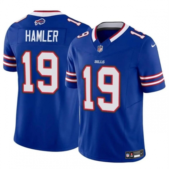 Men's Buffalo Bills #19 KJ Hamler Blue 2024 F.U.S.E. Vapor Untouchable Limited Stitched Football Jersey - Ujersey