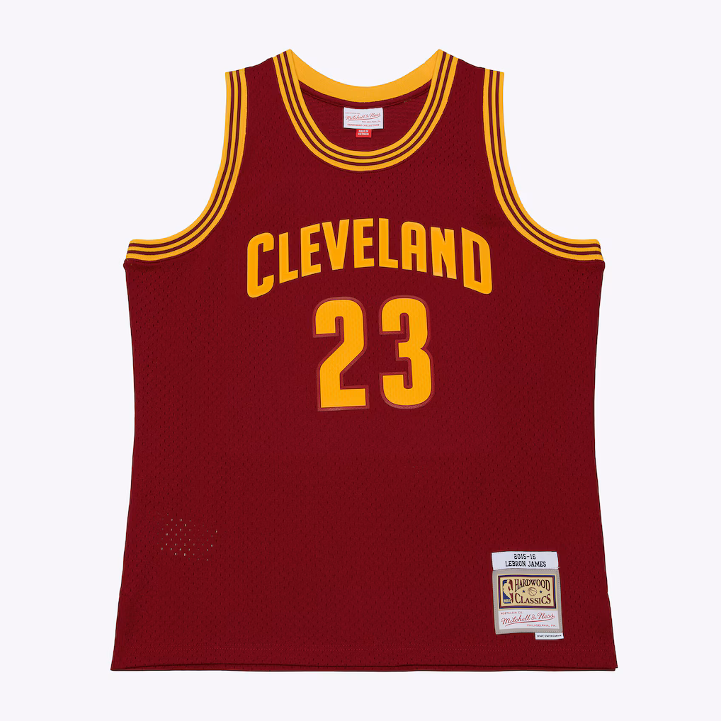 Men's Cleveland Cavaliers LeBron James Mitchell & Ness Wine 2015-16 Swingman Jersey - Vujersey Los Angeles Rams