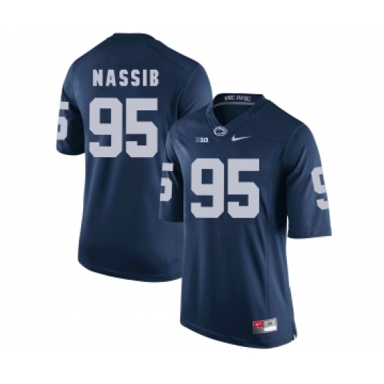 Penn State Nittany Lions 95 Carl Nassib Navy College Football Jersey - Ujersey