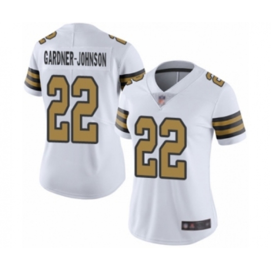 Women's New Orleans Saints #22 Chauncey Gardner-Johnson Limited White Rush Vapor Untouchable Football Jersey - Ujersey