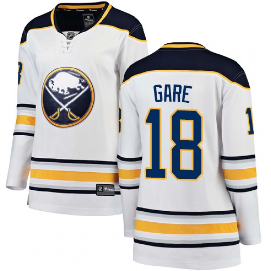 Women's Buffalo Sabres #18 Danny Gare Fanatics Branded White Away Breakaway NHL Jersey - Ujersey