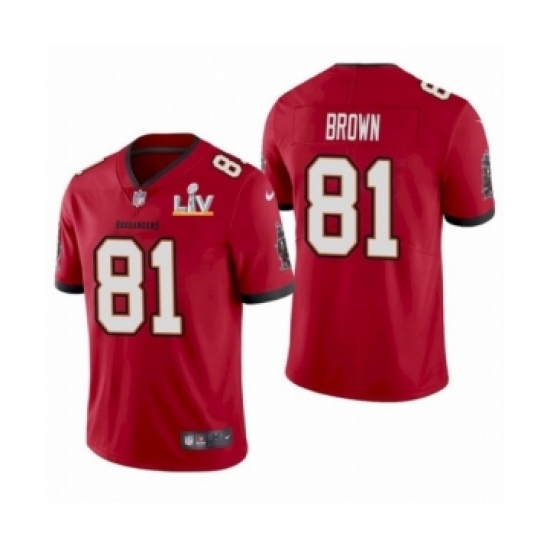 Youth Tampa Bay Buccaneers #81 Antonio Brown Red 2021 Super Bowl LV Jersey - Ujersey