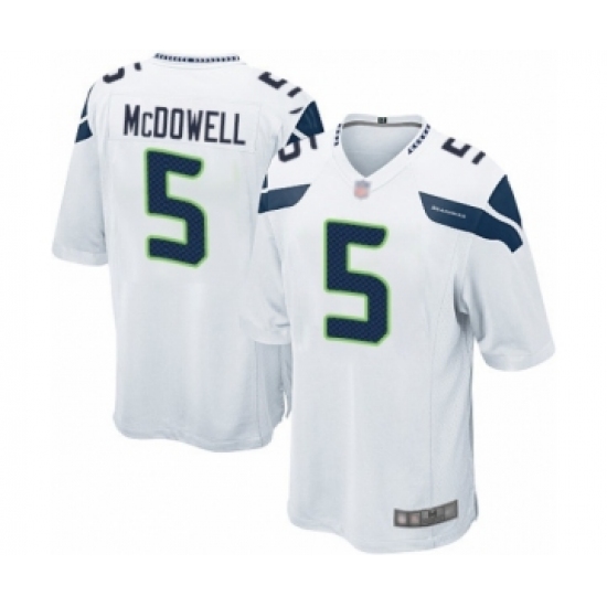 Men's Seattle Seahawks #5 Jason Myers Game White Football Jersey - Ujersey