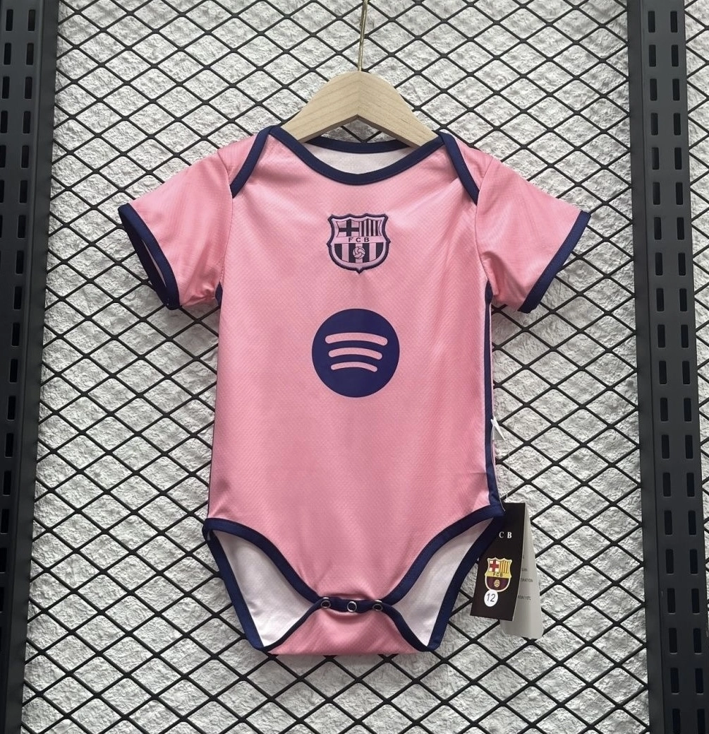 Barcelona Soccer Jersey Pink Baby Uniform 2025/26 - U-jersey