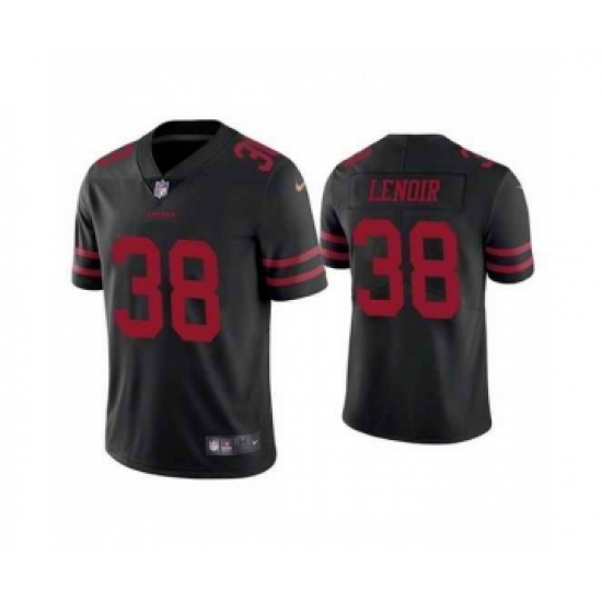 Men San Francisco 49ers #38 Deommodore Lenoir Black Vapor Untouchable Limited Jersey - Ujersey