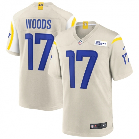 Men's Los Angeles Rams #17 Robert Woods White Nike Bone Vapor Limited Jersey.webp - Ujersey
