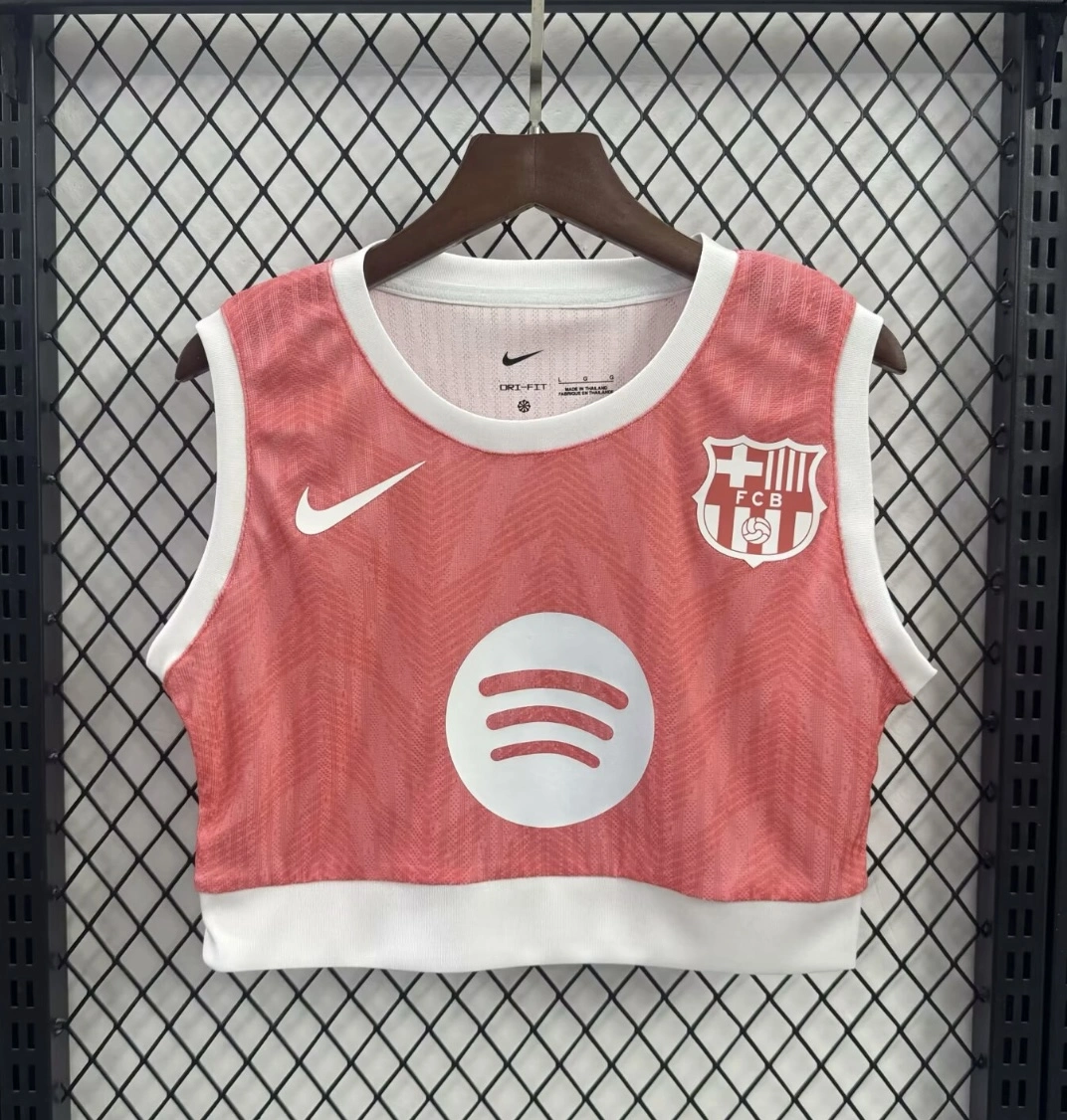 Barcelona Women's Vest Pink Special Edition Soccer Jersey 2025/26 - Ujersey NHL