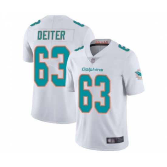 Youth Miami Dolphins #63 Michael Deiter White Vapor Untouchable Limited Player Football Jersey - Ujersey