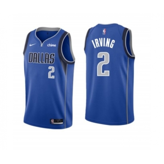 Men's Dallas Mavericks #2 Kyrie Irving Blue Icon Edition Stitched Basketball Jersey