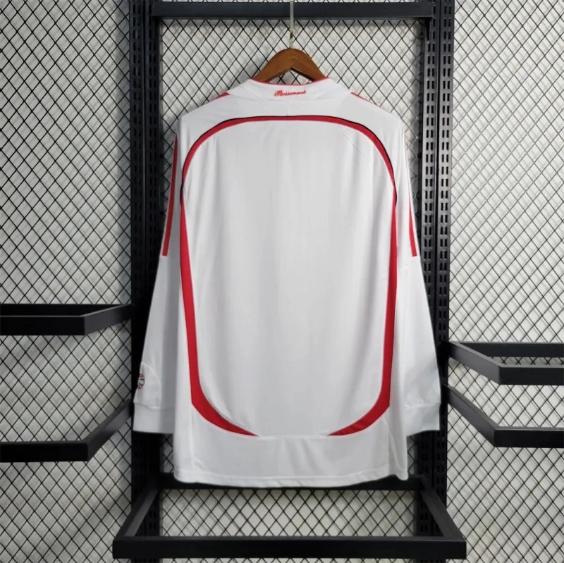 AC Milan Retro Soccer Jersey Away UCL Final Long Sleeve Custom Shirt 2006/07 - ujerseystore
