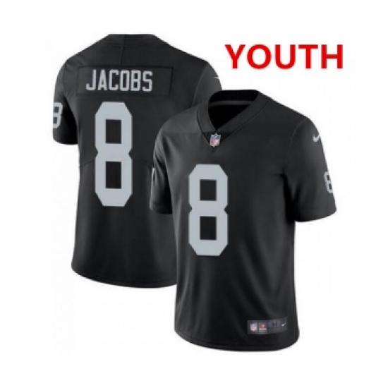 Youth Nike Las Vegas Raiders #8 Josh Jacobs Black Vapor Untouchable Stitched Jersey