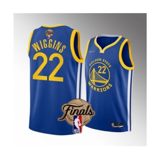 Men's Golden State Warriors #22 Andrew Wiggins Royal 2022 Finals Stitched Jersey - Ujersey