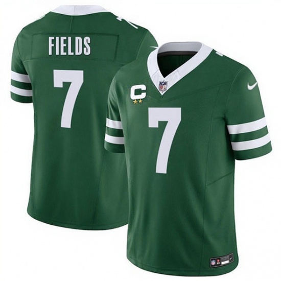 Men's New York Jets #7 Justin Fields Green 2025 F.U.S.E. With 2-Star C Vapor Untouchable Limited Football Stitched Jersey - Ujersey