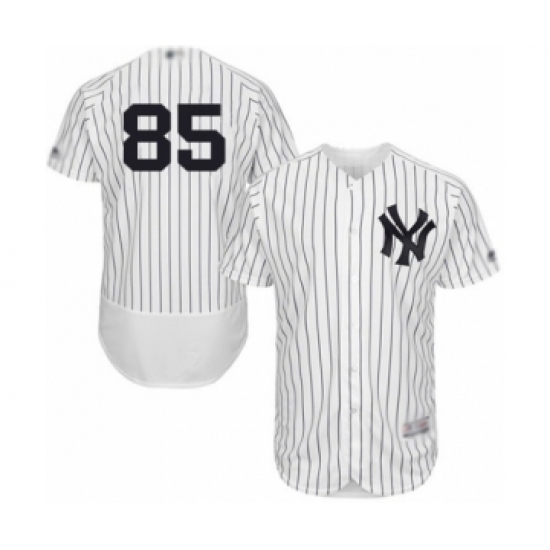 Men's New York Yankees #85 Luis Cessa White Home Flex Base Authentic Collection Baseball Player Jersey - Ujersey