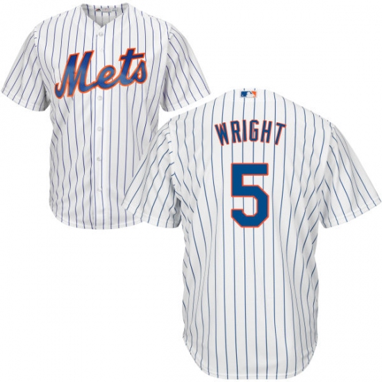 Youth Majestic New York Mets #5 David Wright Authentic White Home Cool Base MLB Jersey - Ujersey