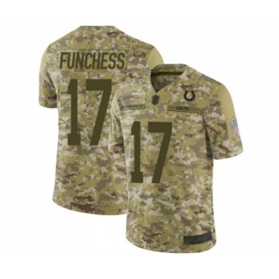 Men's Indianapolis Colts #17 Devin Funchess Limited Camo 2018 Salute to Service Football Jerseys - Ujersey