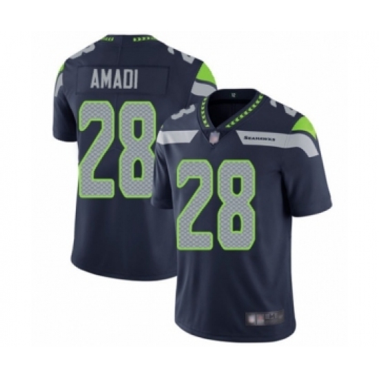 Youth Seattle Seahawks #28 Ugo Amadi Navy Blue Team Color Vapor Untouchable Limited Player Football Jersey - Ujersey