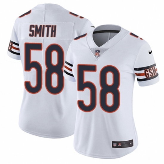 Women's Nike Chicago Bears #58 Roquan Smith White Vapor Untouchable Limited Player NFL Jersey - Ujersey
