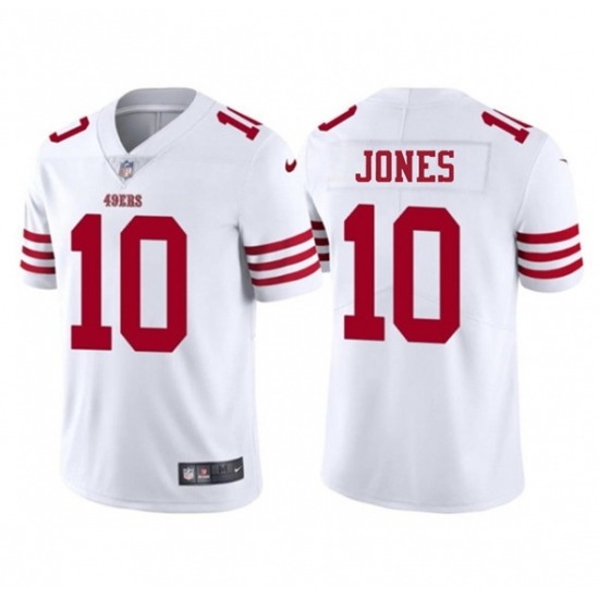 Men's San Francisco 49ers #10 Mac Jones White 2025 Vapor Untouchable Limited Football Stitched Jersey - Ujersey