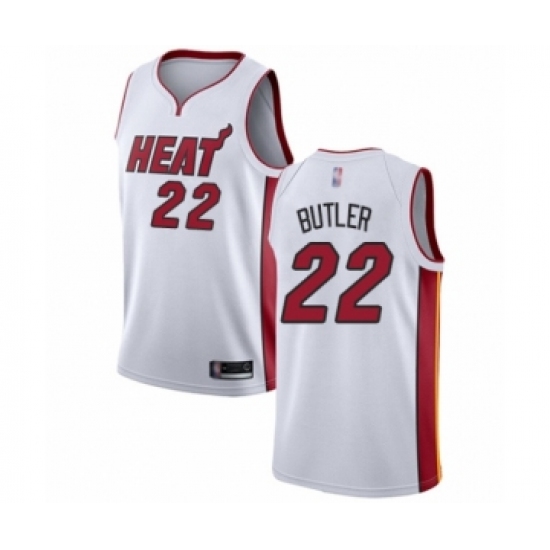 Men's Miami Heat #22 Jimmy Butler Authentic White Basketball Jersey - Association Edition - Ujersey