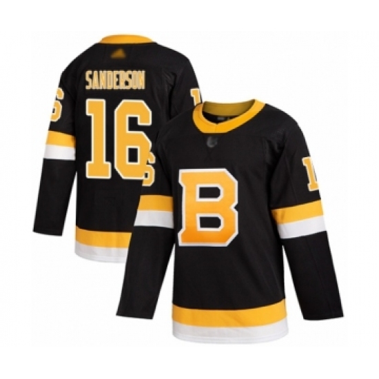 Youth Boston Bruins #16 Derek Sanderson Authentic Black Alternate Hockey Jersey - Ujersey