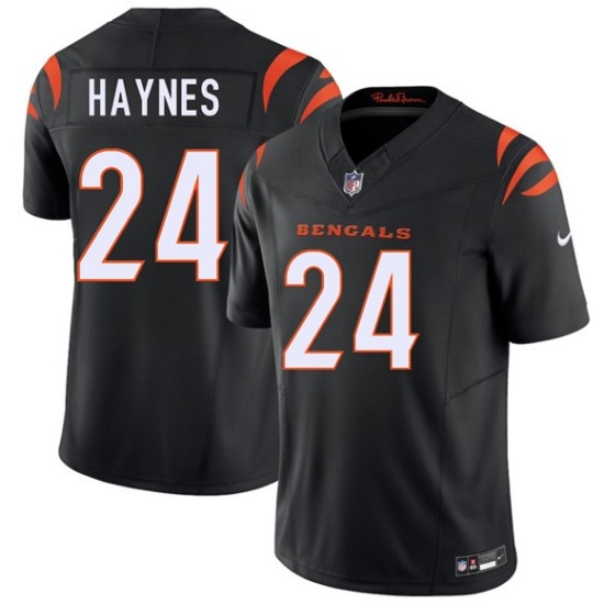 Men's Cincinnati Bengals #24 Jamal Haynes Black 2026 Draft F.U.S.E. Vapor Untouchable Limited Football Stitched Jersey - Ujersey