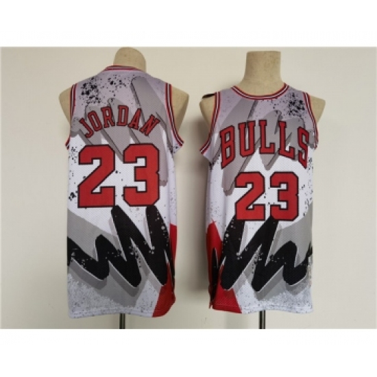 Men's Chicago Bulls #23 Michael Jordan Throwback basketball Jersey - Ujersey