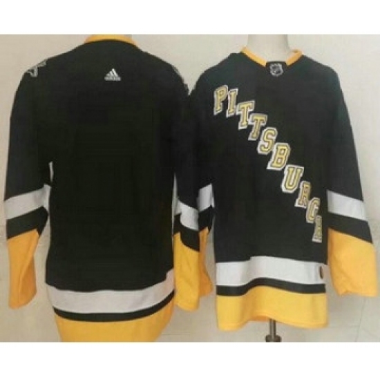 Men's Pittsburgh Penguins Blank Black Alternate Authentic Jersey - Ujersey