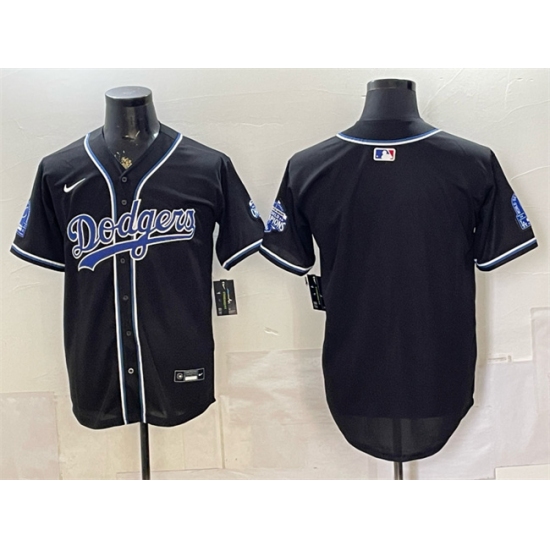 Men's Los Angeles Dodgers Blank B2B Champs 2026 Black Out Style Vapor Limited Stitched Baseball Jersey - Ujersey