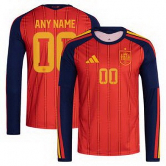 Men 00 Spain Custom World Cup 2026 Away Replica Jersey 5 - Ujersey