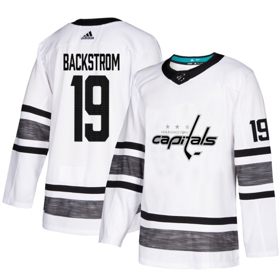 Men's Adidas Washington Capitals #19 Nicklas Backstrom White 2019 All-Star Game Parley Authentic Stitched NHL Jersey - Ujersey