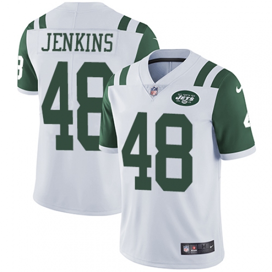 Youth Nike New York Jets #48 Jordan Jenkins White Vapor Untouchable Limited Player NFL Jersey - Ujersey